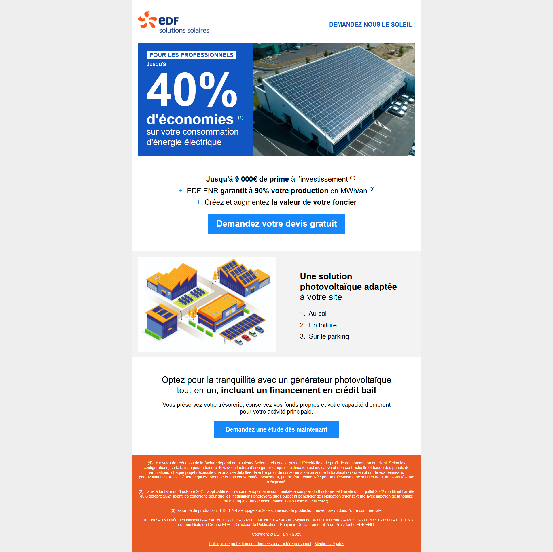 EDF Solutions Solaires Emiling